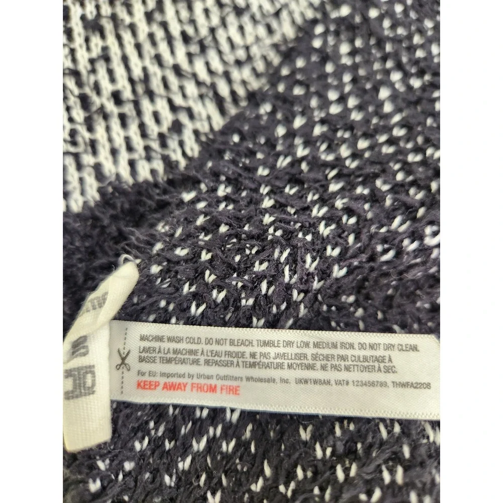Urban Outfitters Mystical Jacquard Throw Blanket OS Black White Horse Boho Home